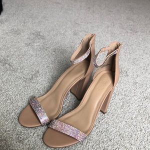 4 inch tan heels